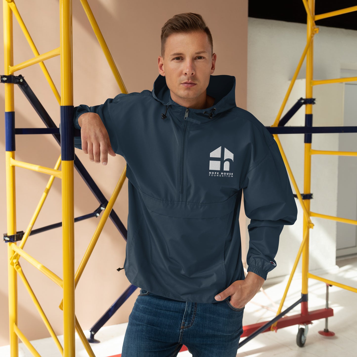 Embroidered Champion Packable Jacket